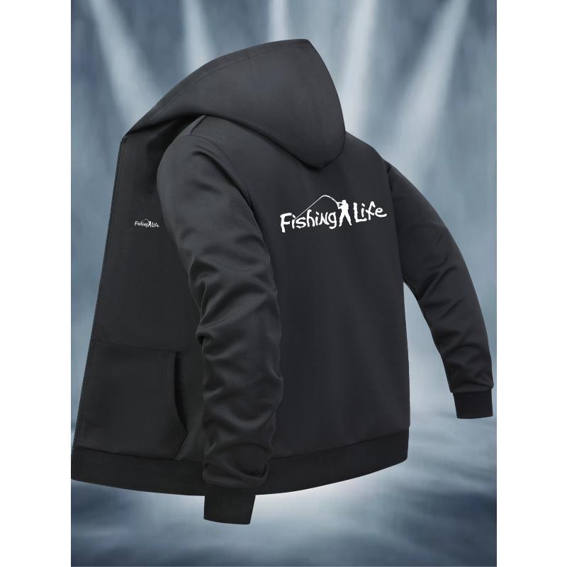 

Men s Heavyweight Polyester Hooded Coat Warm Insulated Winter Jacket with Pocket XXL чорний