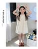 Girls' Summer 2026 New Children's Flying Sleeve Princess Skirt Thin Cotton Elegant Baby Summer Dress