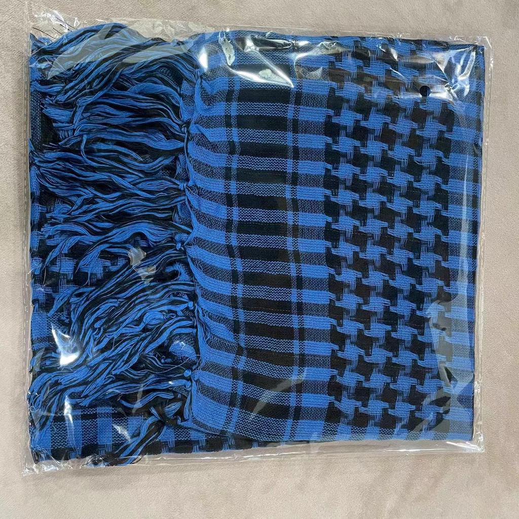 Wüsten Taktisch Schwarz & Weiß Hahnentritt Hahnentritt Arabische Kopfbedeckung mit Quasten