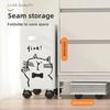 40cm Folding Laundry Basket Large Capacity Storage Box With Roller For Clothes Fitness Equipment Snack Toy Office Organizer Box