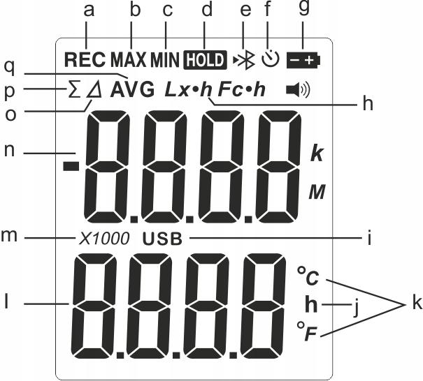 LUKSOMETR Z SONDĄ LUKSOMETR BLUETOOTH