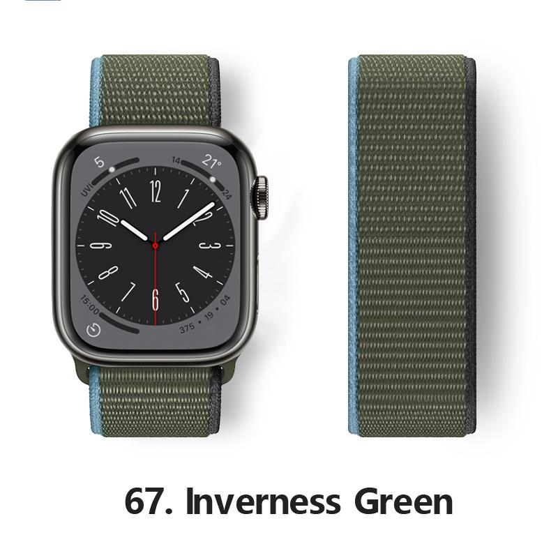 Nylon Strap For Apple Watch 10 Bands 46mm 44mm 40mm 45mm 41mm 49mm 42mm 38mm Bracelet Correa iwatch Series 8 se 7 6 3 9 11 40 mm