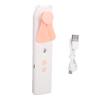 Handheld Misting Fan 2 Speed Rechargeable Portable Small Desktop Fan for Home Office Travel Pink