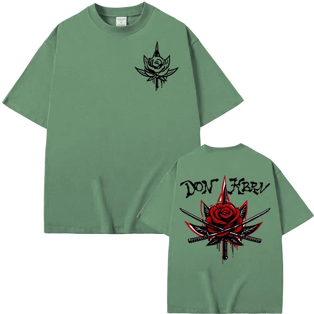 

Rapper Eladio Carrion Don Kbrn Album 2025 Tour Merch T Shirts Men Women Vintage Classic Trend T-shirt High Quality Casual TShirt 4XL