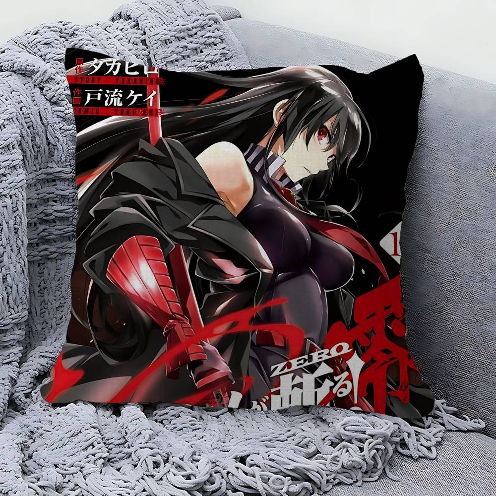 Battle Adventure Manga A-Akame Ga K-Kill Cushion Cover Inches Farmhouse Decor Home Throw Pillow Covers For Couch Decorations