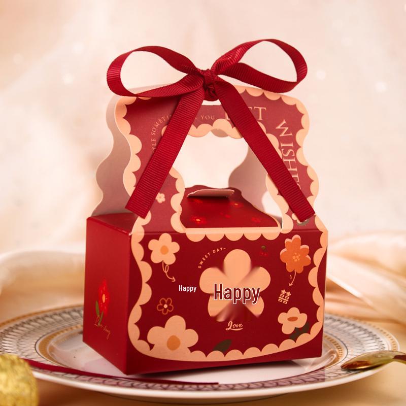 2025 New Style Handheld Wedding Candy Box for Engagements