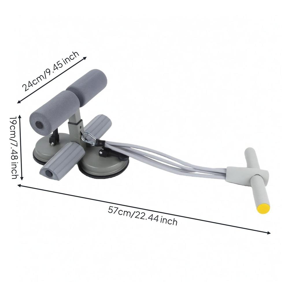 Abdominal Exercise Assistant Cushioned Suction Cup Sit-up Bar