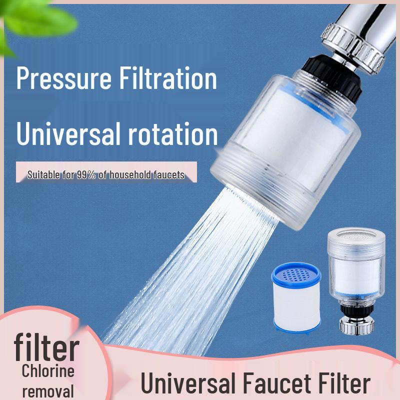 Purificatore d'Acqua per Rubinetto Universale Anti-Schizzi & Booster per Cucina