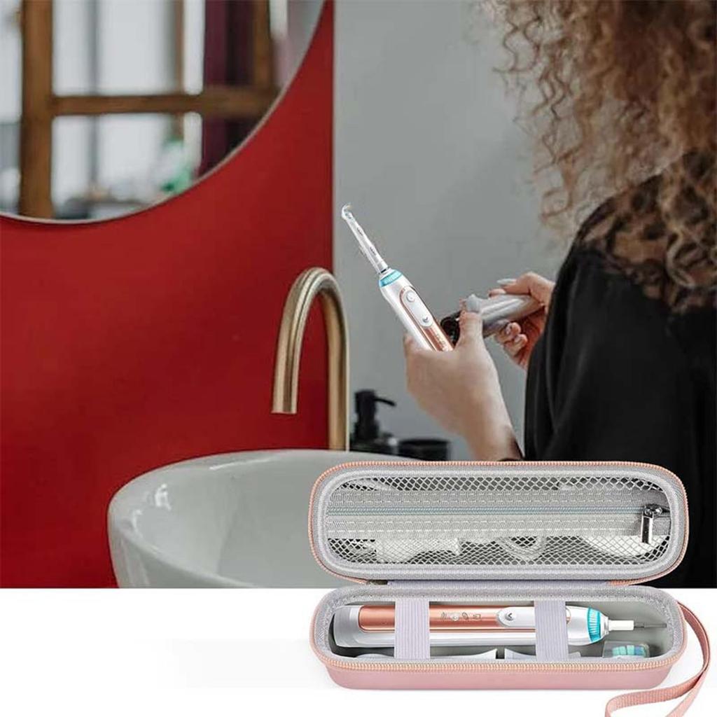 Portable Hard Shell Case for Electric Toothbrushes and Accessories Organizers Bag Box Ideal for Travel and Daily Use