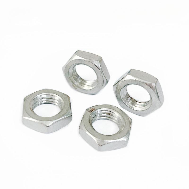 316L/304 Stainless Steel Hex Thin Nut Set with Fine, Coarse, Reverse Threads, American Flat - Sizes M3-M30