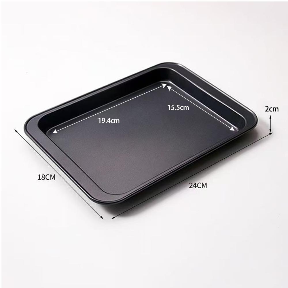 Non-Stick Rectangle Baking Pan 33cm/24cm Carbon Steel Baking Sheet Oven Tray for Biscuit Pie Pizza Roast Muffin Bread Bakeware