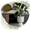 Keli Mika 30 Round Flowerpot on a Leg | White