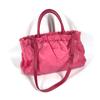 PRADA Shoulder Bag Bag Logo ribbon 2WAY bag Hand Bag Nylon pink