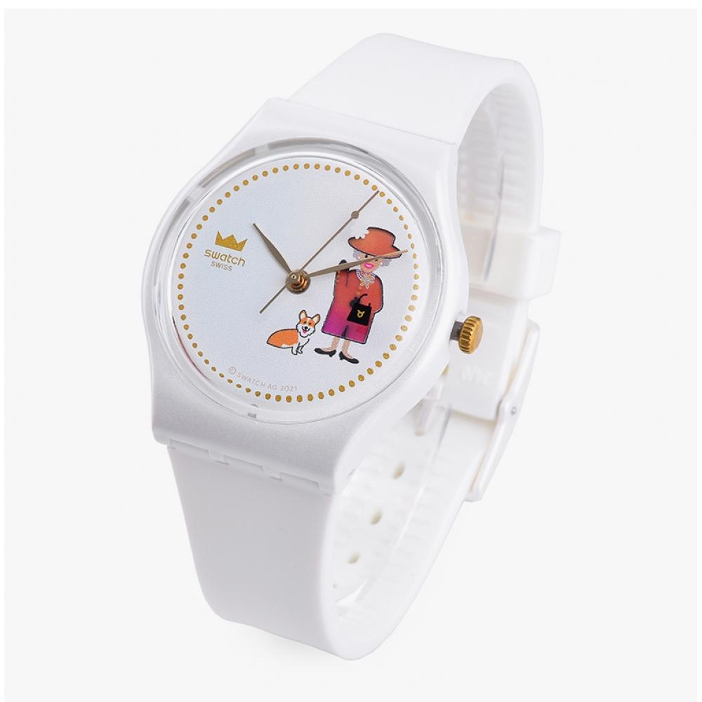 Swatch Gz711 Jubilee How Majestic Public Urethane Watch