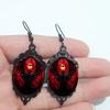 Cruce Gotică Vintage Corbi Cercei de Halloween Cercei Ornament