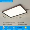 Walnut Wabi-Sabi Ceiling Lamp: Eye-Friendly Full Spectrum Lighting for Living Room, Bedroom, or Study.