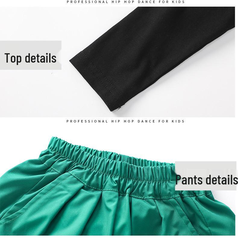 Girls' Trendy Street Dance Hip Hop Performance Outfit
