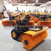 Compact Multi-Functional Self-Propelled Crawler Snow Sweeper with Roller Brush
