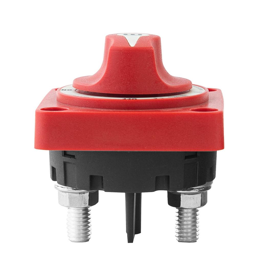 Battery Isolator Switch 48V 300A Red Heavy Duty Heat Resistant On Off Rotary Knob for Car RV Truck