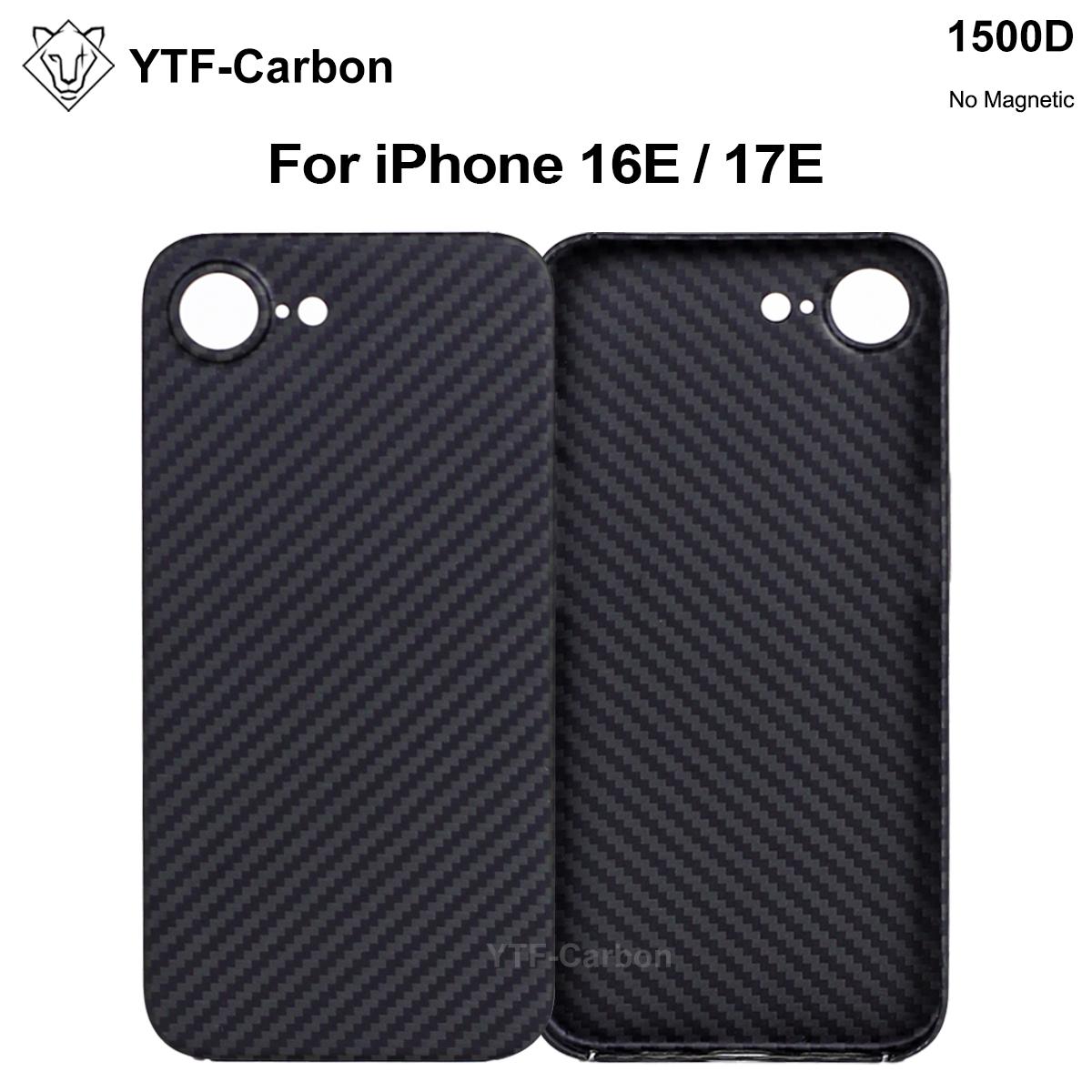 Магнитный чехол YTF для iPhone 17e 16e Чехол из арамидного волокна для магнитного 17e Тонкий Роскошный 16e Защитный чехол Керамический чехол iPhone17e