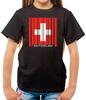Switzerland Barcode Style Flag - Kids T-Shirt - Country - Travel - Flags - City