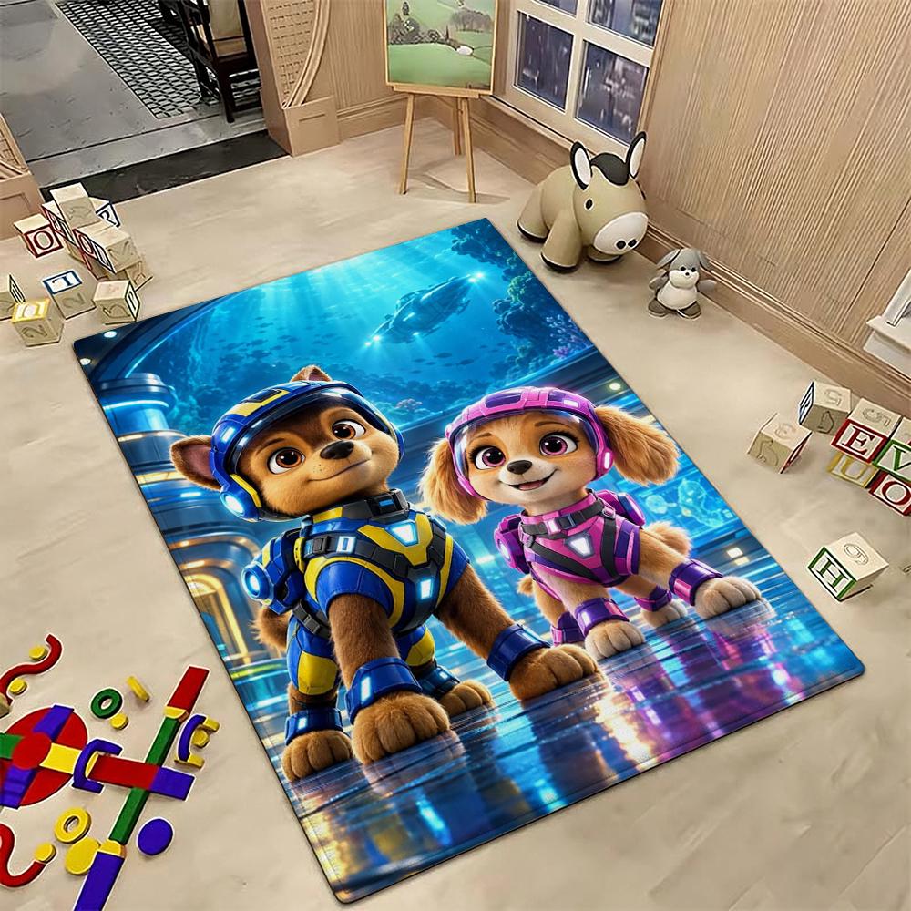 Paw Patrol Pups' Happy Time Patterned Rug Durable Stainresistant Carpet For Hallway Balcony Study Home Party Decor Birthday Gift