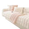 2025 Winter A-Grade Rabbit Plush Sofa Cover: Thickened, Warm, and Simple Cushion Cloth