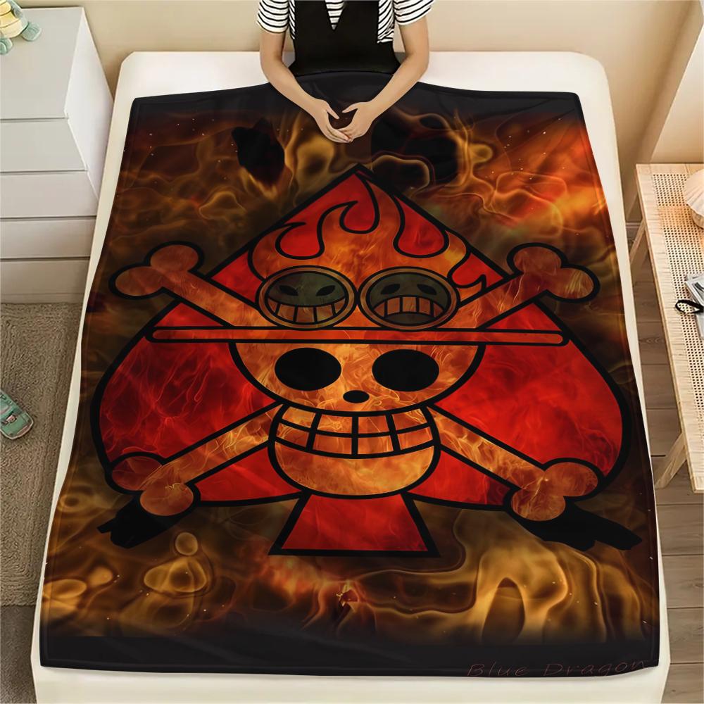 Coperta in Flanella con Stampa Personaggio One Piece, Alta qualità Confortevole per Tutte le Stagioni, Arredamento per la Casa, Calore e Comfort, Perfetta per Regali di Natale