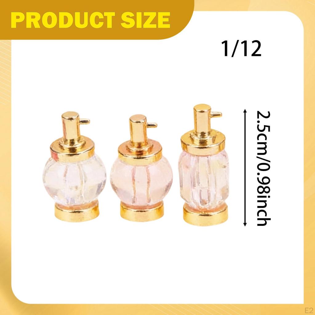 Dollhouse Accessory Set, Mini Models, Perfume Bottles, Photo Props, Tiny Ornaments, Miniature