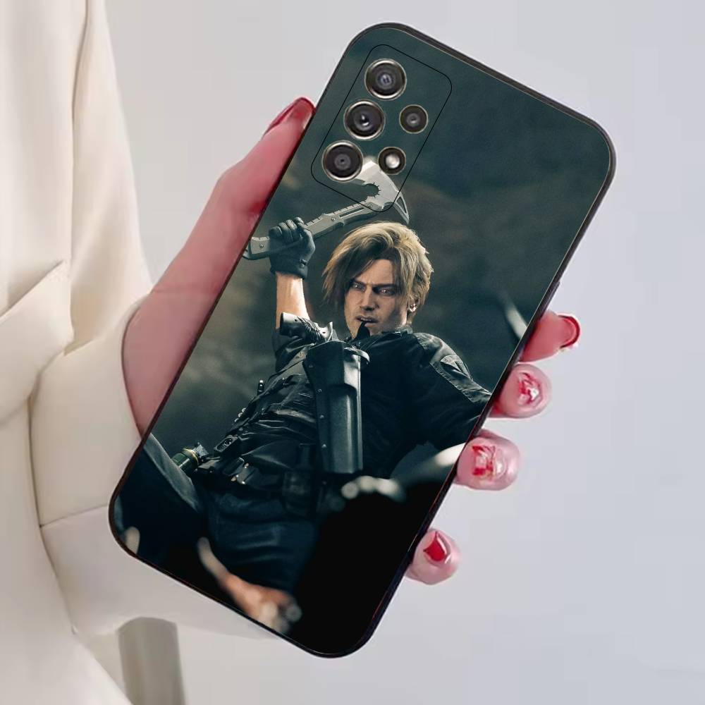 R-Residents Evil Leon Kennedy Phone Case For Samsung S25,S24,S21,S22,S23,S30,Ultra,S20,Plus,Fe,Soft Silicone Black Cover