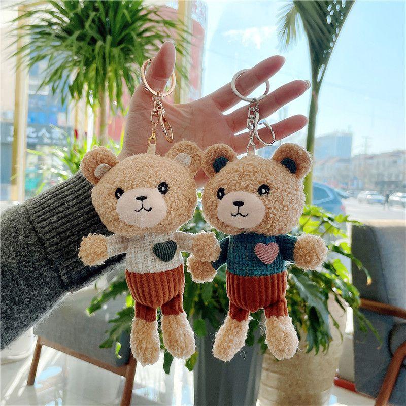 Love Teddy Bear Plush Pendant Adorable Mini Toy Keychain For Birthday Valentine's Day And More!