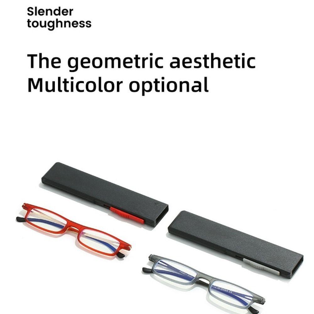 Folding Anti-Blue Light Reading Glasses With Box Men Women Portable Small Frame Presbyopia Eyeglass Ultralight Hyperopia Eyewear