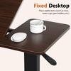 31.5" Mobile Standing Desk with 70-degree Tiltable Desktop, Overbed Bedside Table with Wheels, Height Adjustable Rolling Laptop Desk for Home Office,