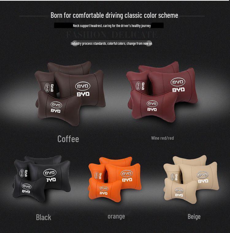 Reposacabezas y cojín de respaldo para coche eléctrico BYD Han (modelos Song/Qin/Plus/Seal) y almohada para cuello y cintura