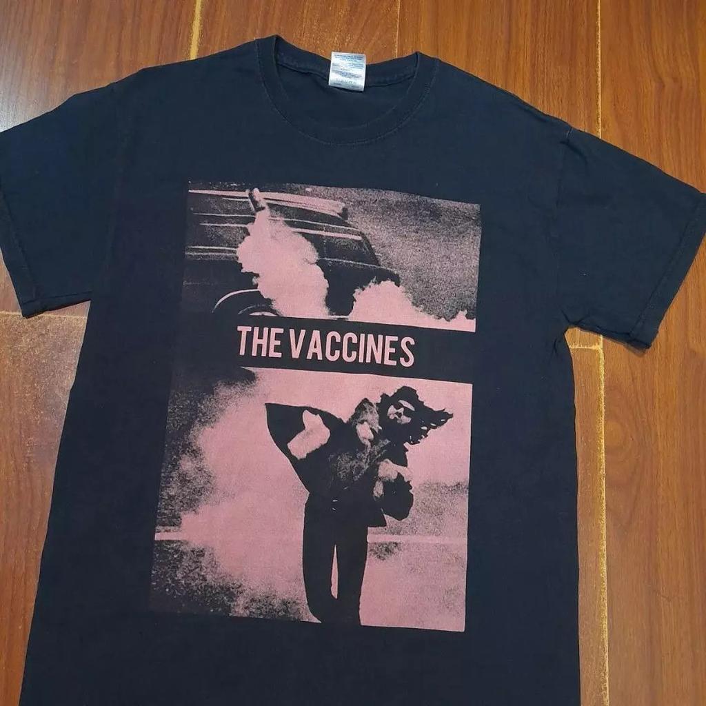 The Vaccines Flower Pot Band Black Cotton T Shirt Full Size S-5XL ET914.webp