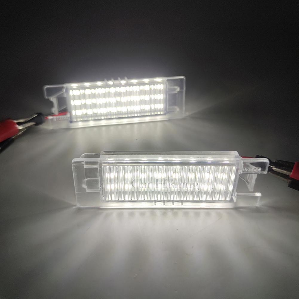 LED License Plate Light For Opel Vectra C Astra J H Zafira B Insignia Corsa C D Meriva A Tigra B 2Pcs Canbus Number Plate Lamp License Plate Lights 2