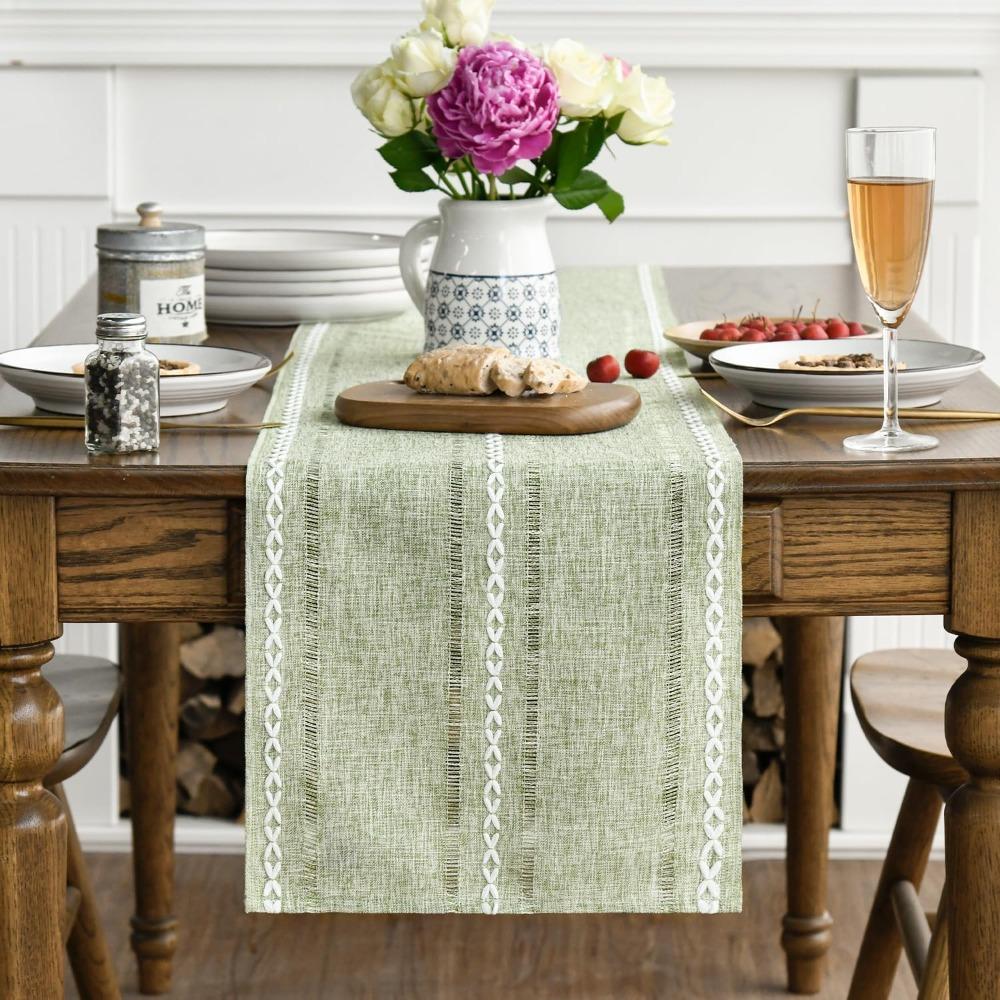 Hollow Design Rustic Banquet Table Runner Long Dining Table Cover Party Table Linen  Shelf Cabinet