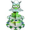 Golf Cupcake Stand for 24 Cupcakes Golf Birthday Party Decorations 3 Tiered Dessert Cake Table Displays Hole In One Birthday Party Decorations