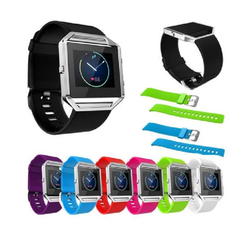 Purple Fitbit Color Blaze Watch Silicone Rubber Sport Watch Band Watchband Strap