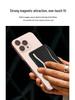 Magnetic Card Holder PU Leather Phone Stand Compatible with MagSafe