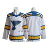 Vintage Ice Hockey Jersey Blue Team 10 Embroidered Practice Uniform Cotton Blend Mens Sportswear Training Games