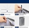 "Foldable 45L Narrow Laundry Basket for Bedroom Storage"