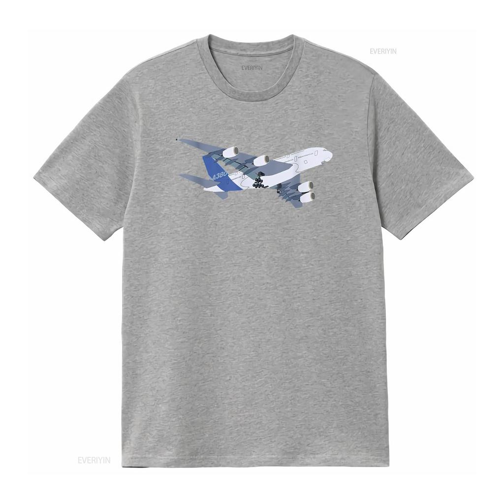 A380 SUPER JUMBO FLUGZEUG ERWACHSENE KINDER FLUGZEUG T-SHIRT vintage Gewaschen Bequem Weich Mann Streetwear Designer Kleidung Dehnbar