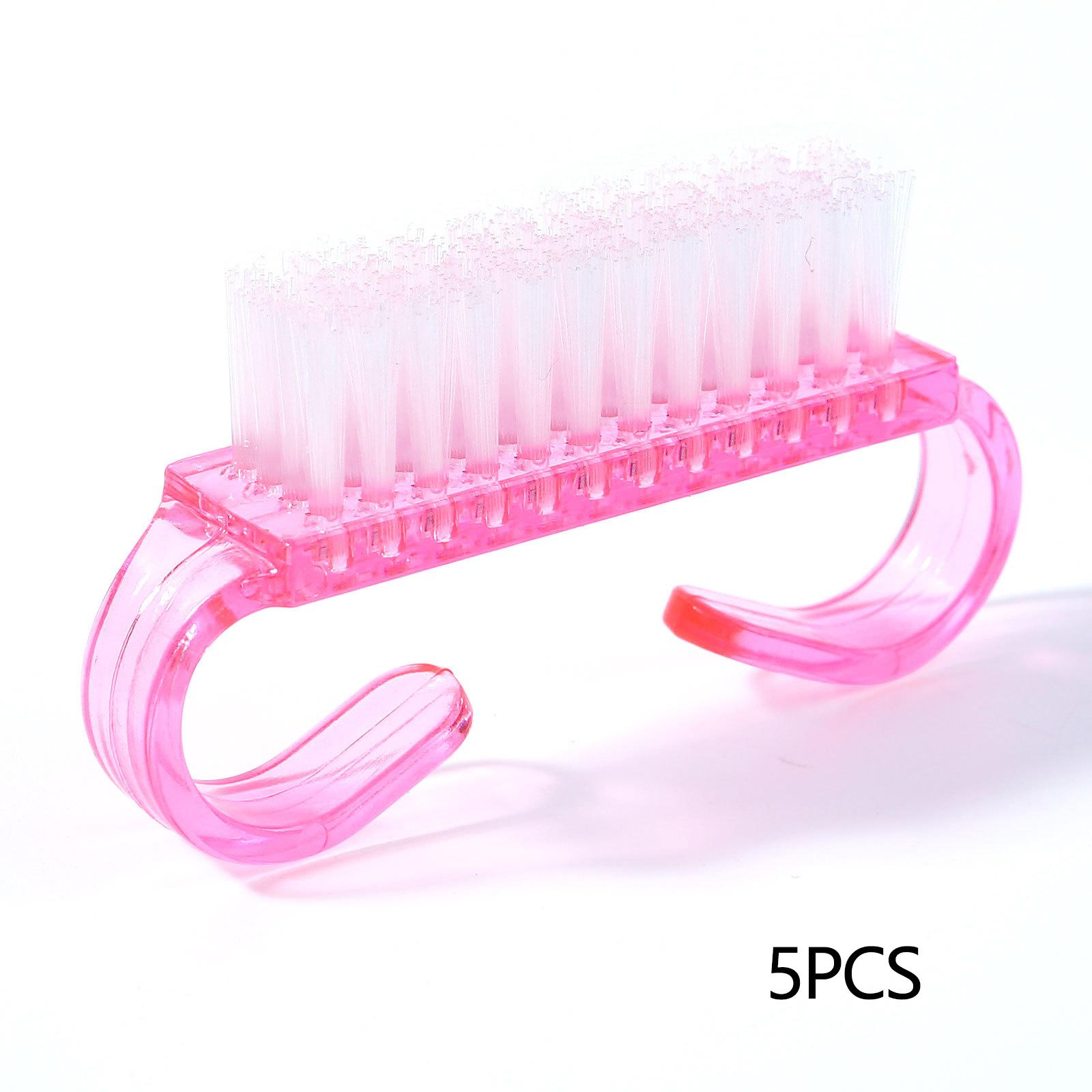 

50 шт./100 шт. Чистящие щетки для ногтей Очистите свои ногти Инструменты Пластиковые щетки для удаления пыли Нейл-арт Маникюр Педикюр Инструменты для маникюра светло-желтого