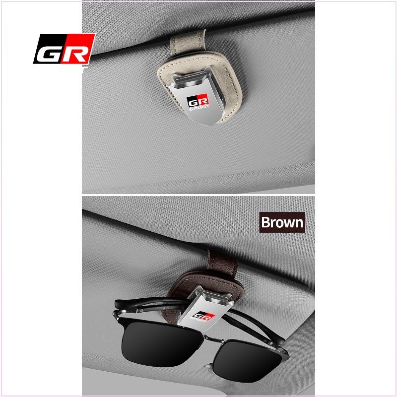 Car Sunglasses Protect Storage Cases Sun Visor Glasses Box Car Styling for Toyota Trd Gr Chr Corolla Yaris Rav4 E150 E120 Land Cruiser