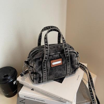 Spring and Summer Texture New Fashion Trend Versatile Denim Canvas Portable Messenger Exquisite Small Bag