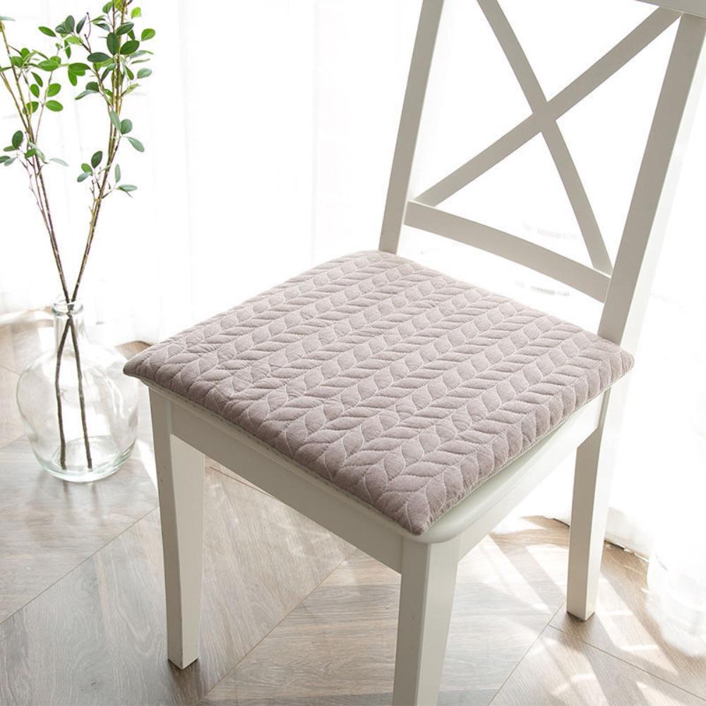 Square Seat Cushion with Strap Chair Mat Practical Japanese Cotton Chair Cushion  Four Season