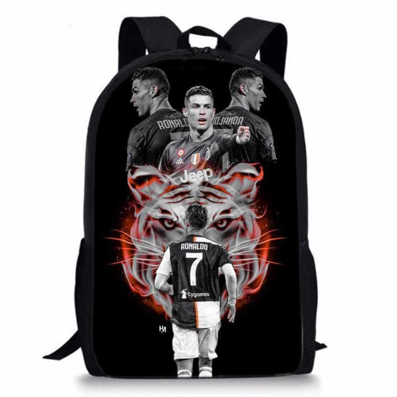 Cristiano Ronaldo Basketball Sports Backpack With Waterproof Polyester For Middle School Students