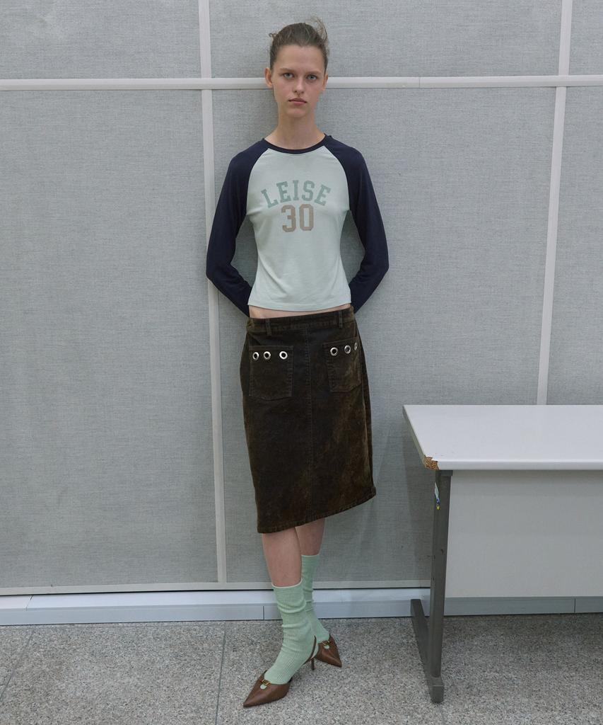 KIJUN Leise Raglan Long Sleeve Tee_Navy