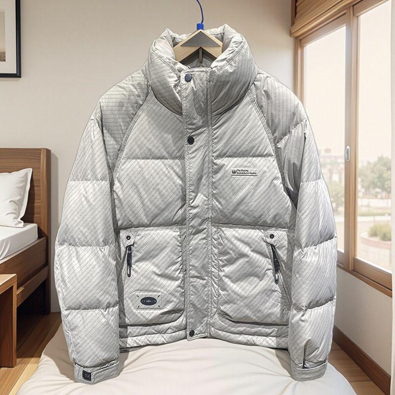 Foreign Trade Tail Goods Stand Collar Warm Thickened Down jacket Men's Winter Short Fashion Brand All-Match Handsome Ruan Handsome Casual Outerwear